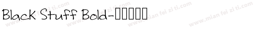 Black Stuff Bold字体转换